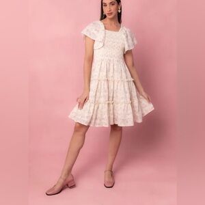 Ivy City Co Madison Cream Floral Dress